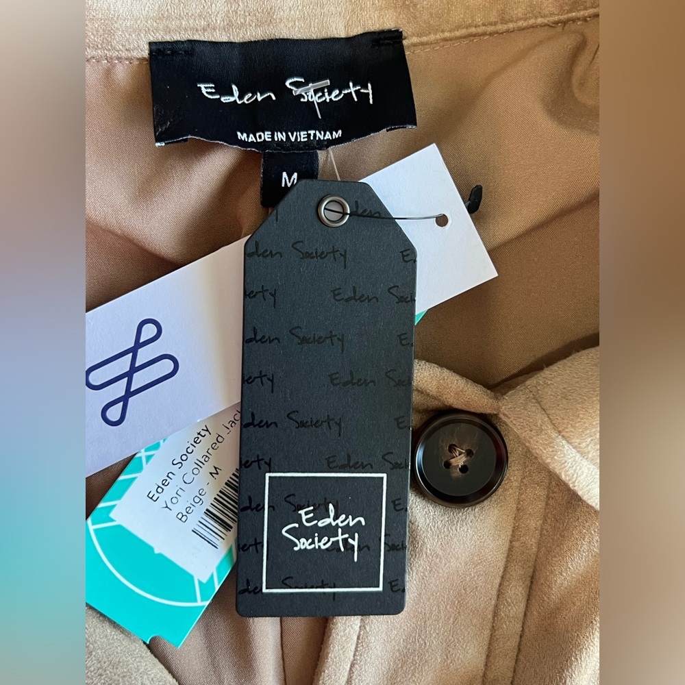 Tan Women's Jacket - Picture 4 of 4